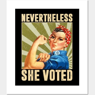 Nevertheless She Voted Feminist 2020 Posters and Art